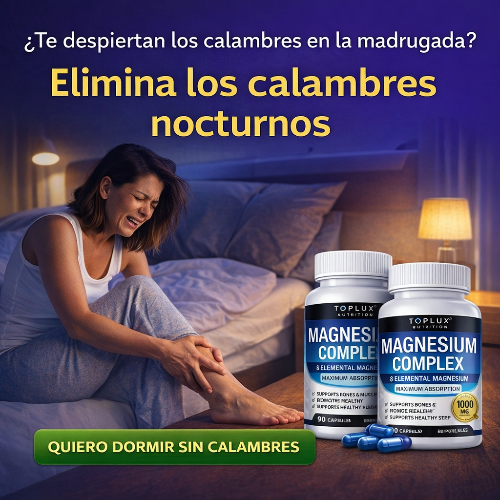 Elimina los calambres nocturnos y duerme profundo desde la primera semana.